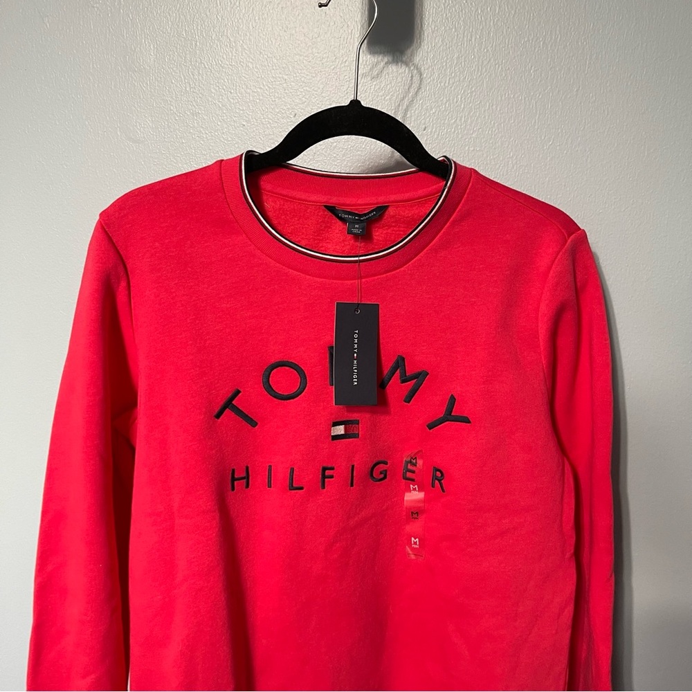 Size XXS&L -Tommy Hilfiger. Women’s Sweatshirt Pullover red Tops - Picture 4 of 9